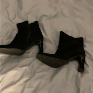 Size 11 black suede boots from Browns, worn once
